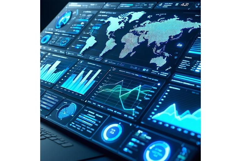 KPIダッシュボードのグラフ